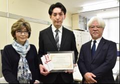 竹内会長、溝越 眺先生、森専務理事
