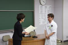 感謝状、松本敏光　先生
