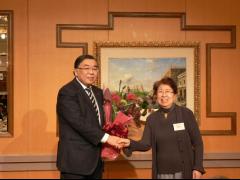 鴨志田義功先生と久米攸子先生